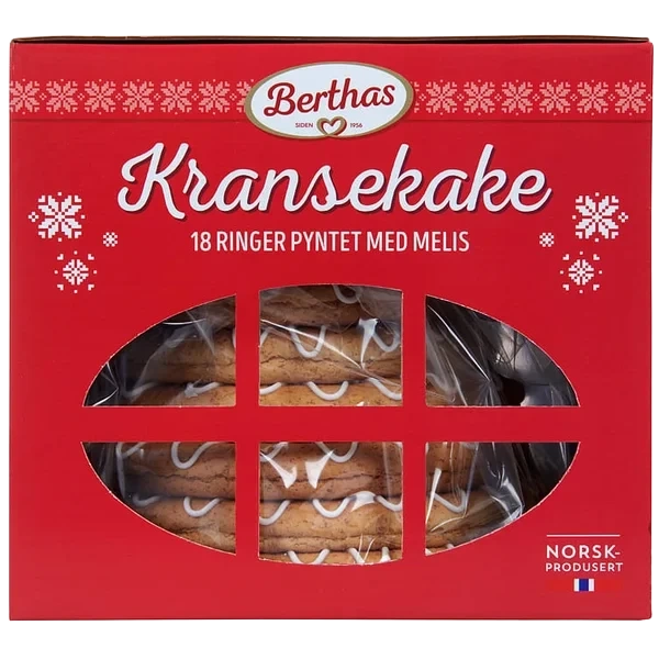 Kransekake 18ringer 900g Berthas