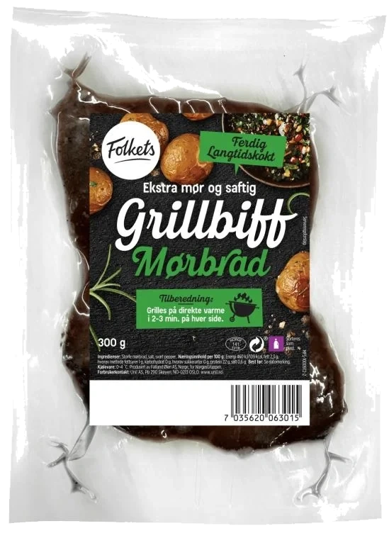 Storfe Grillbiff Sous Vide 300g Folkets