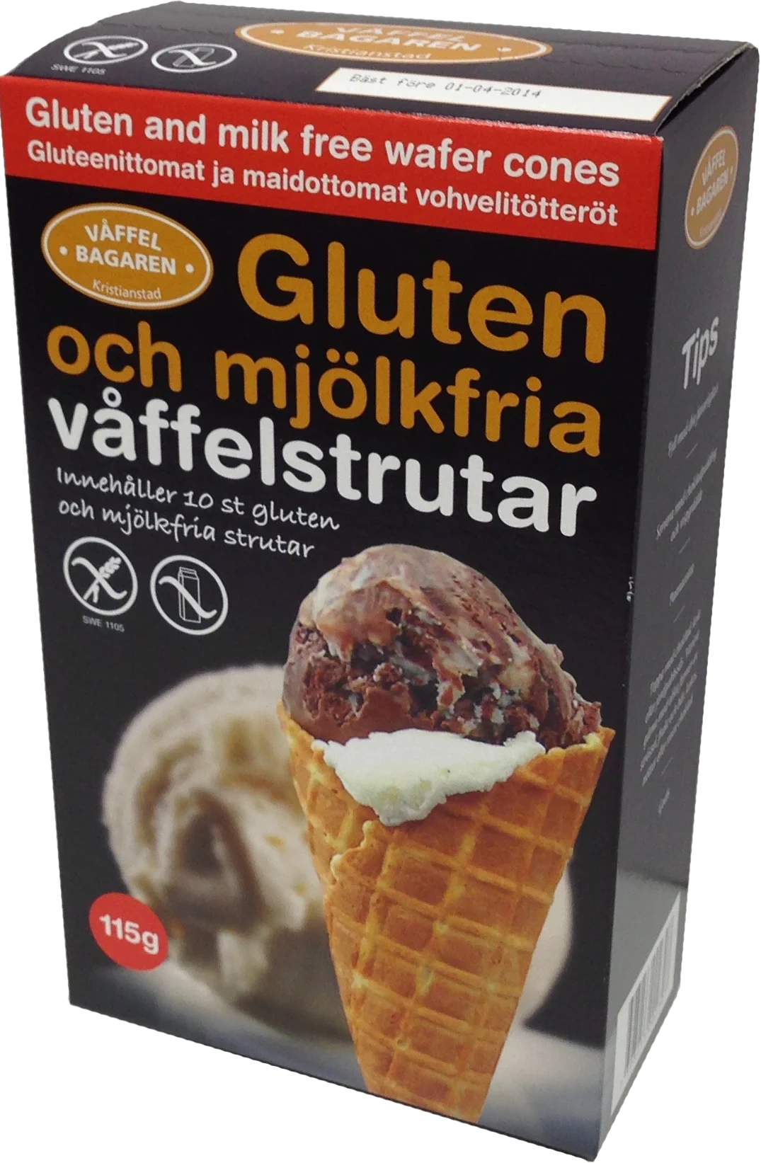 Gluten- och mjölkfria Våffelstrutar