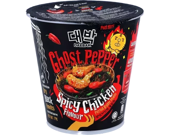 Daebak Ghost Pepper Spicy Chicken Kopp 79g