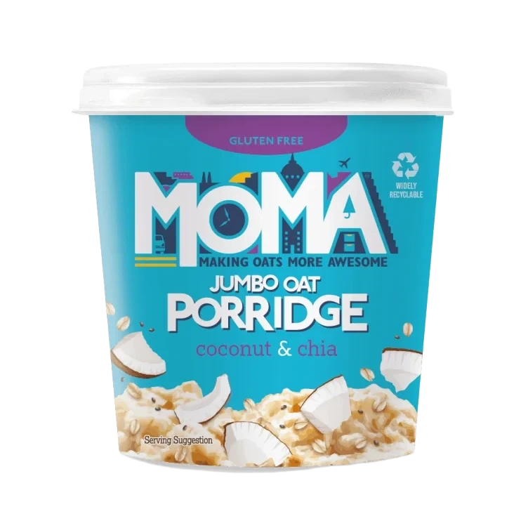 Havregrøt Kokos&Chia Gl.Fri 55g Moma