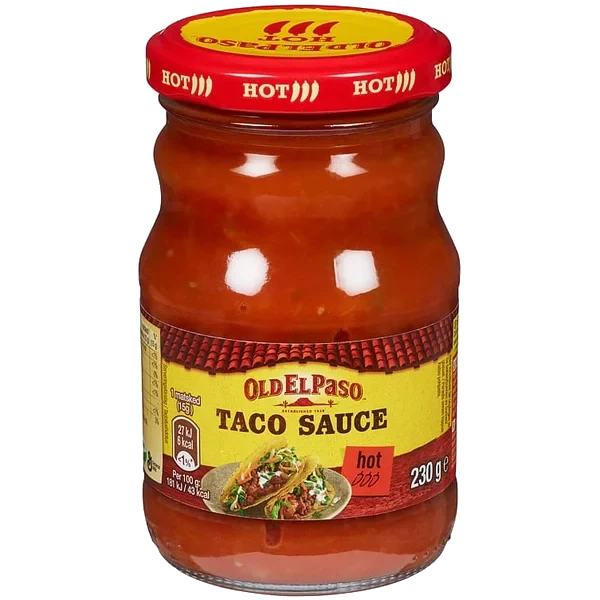 Taco Sauce Hot 230g Old El Paso