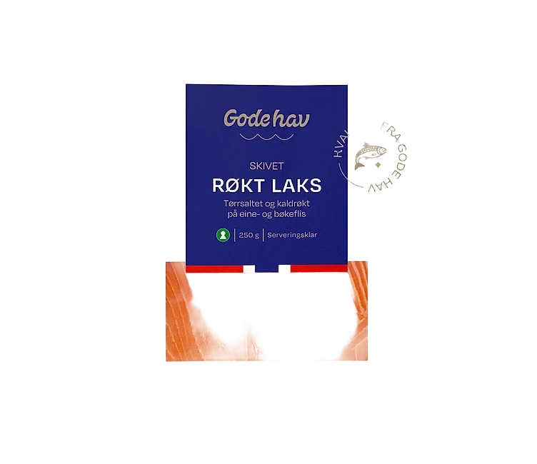 Røkt laks skivet  250g