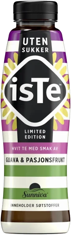Iste Guava/Pasjon u/Sukker 0,5l flaske Sunniva