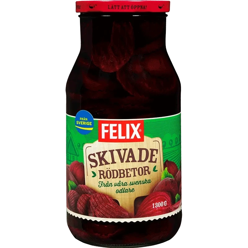 Rödbetor skivade