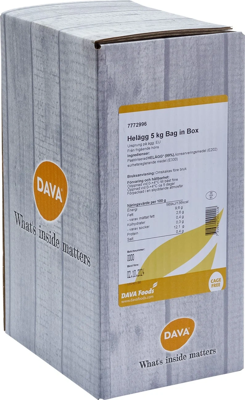 Helägg frigående inne EU 5kg BIB