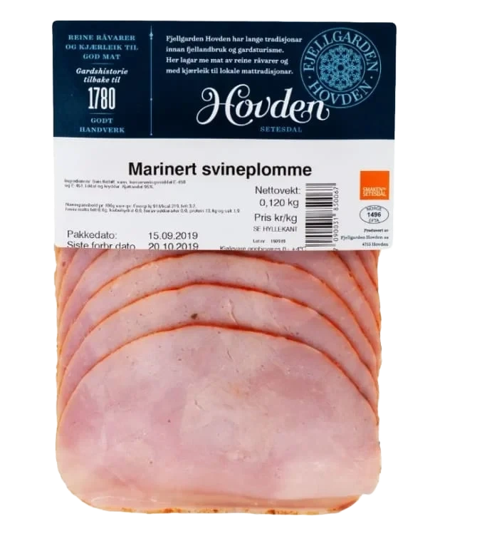 Marinert Svineplomme 120g Hovden