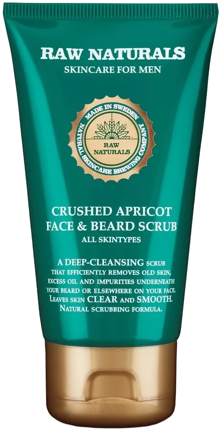 Raw Naturals Crushed Apricot Face & Beard Scrub 75 ml