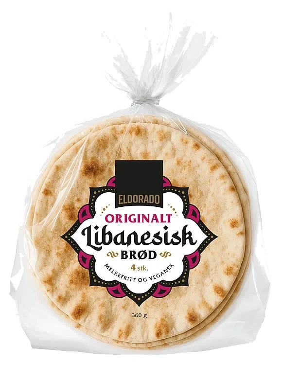 Libanesisk Brød Original 4stk 341g Eldorado