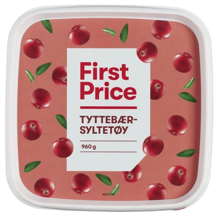 Tyttebærsyltetøy 960g First Price
