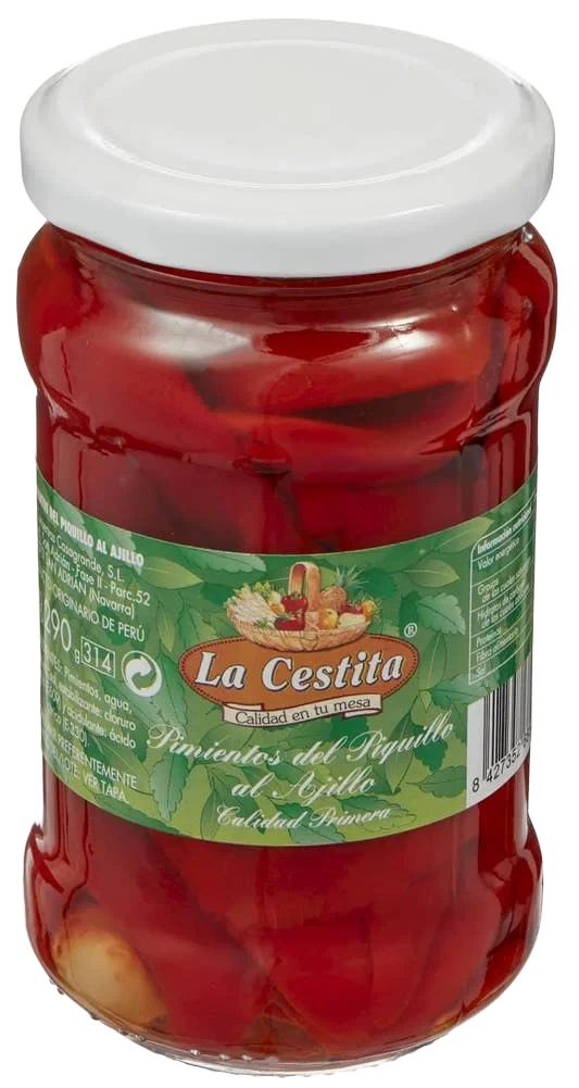 Rød paprika med hvitløk
