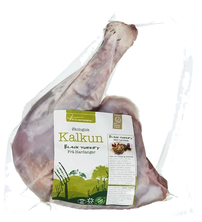 Black turkey heil lårsteik økol.    kg