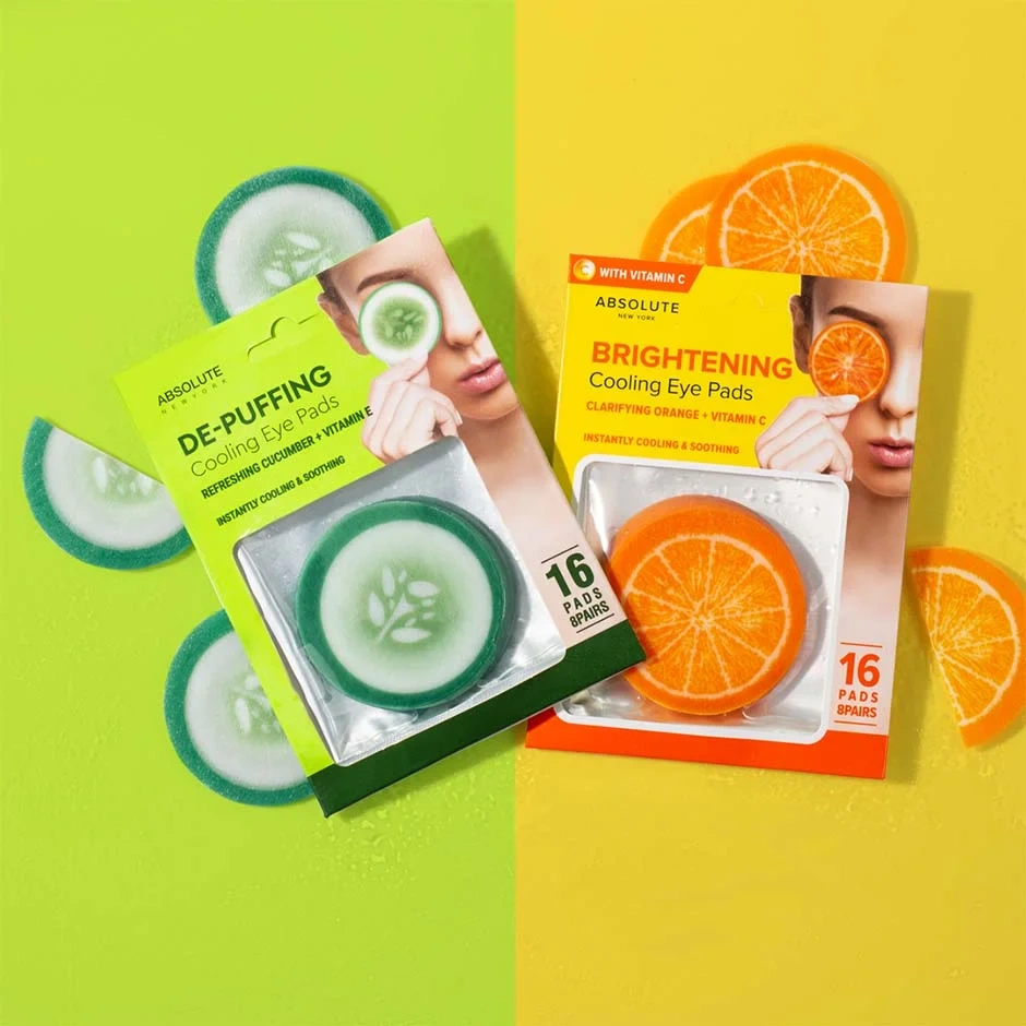 Absolute New York Brightening Eye Pad Orange 16pcs