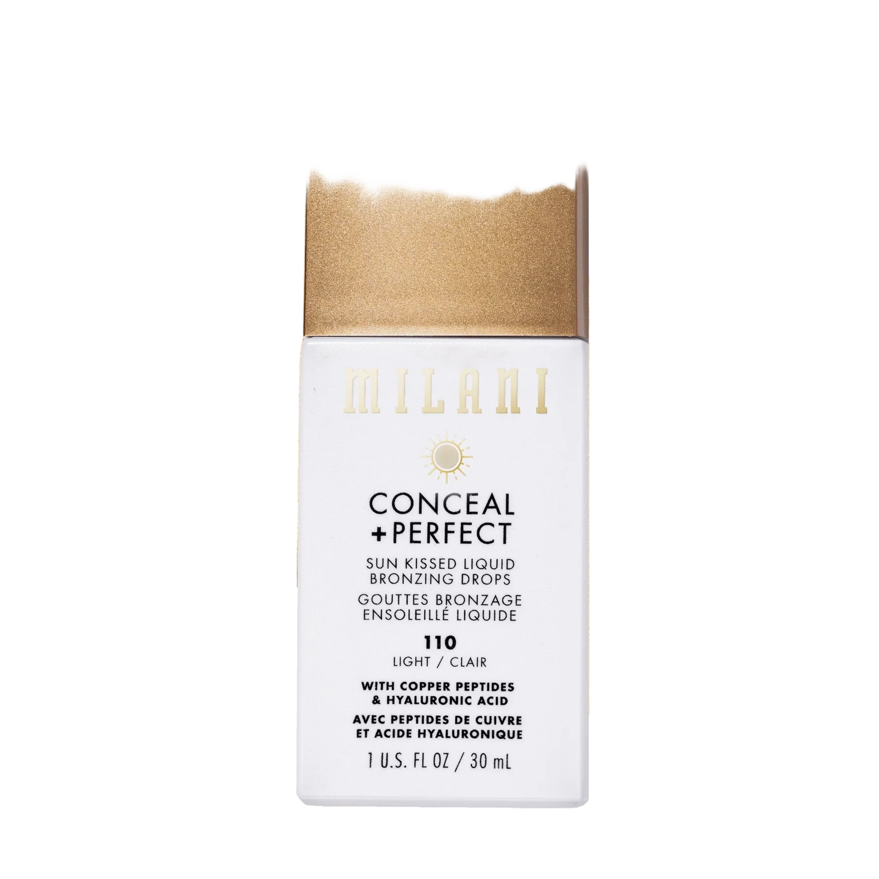 Milani Conceal + Perfect Sun Kissed Liquid Bronzing Drops 110 Light