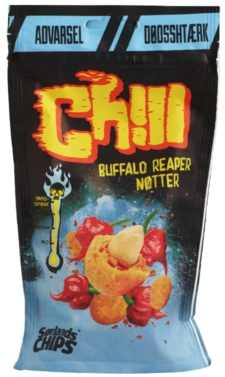 Chill Chilinøtter Buffalo Reaper 110g Sørlandschips