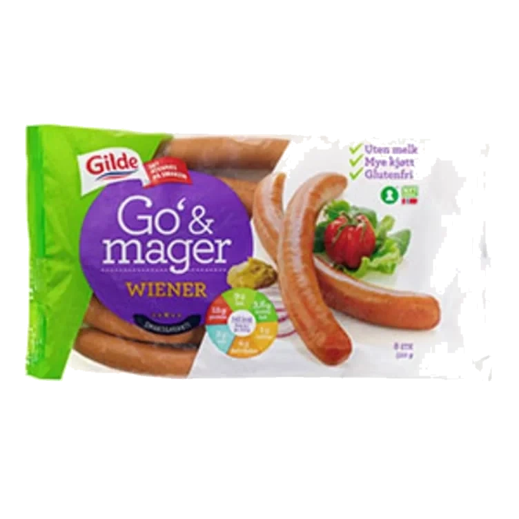Go og mager wienerpølse   520g