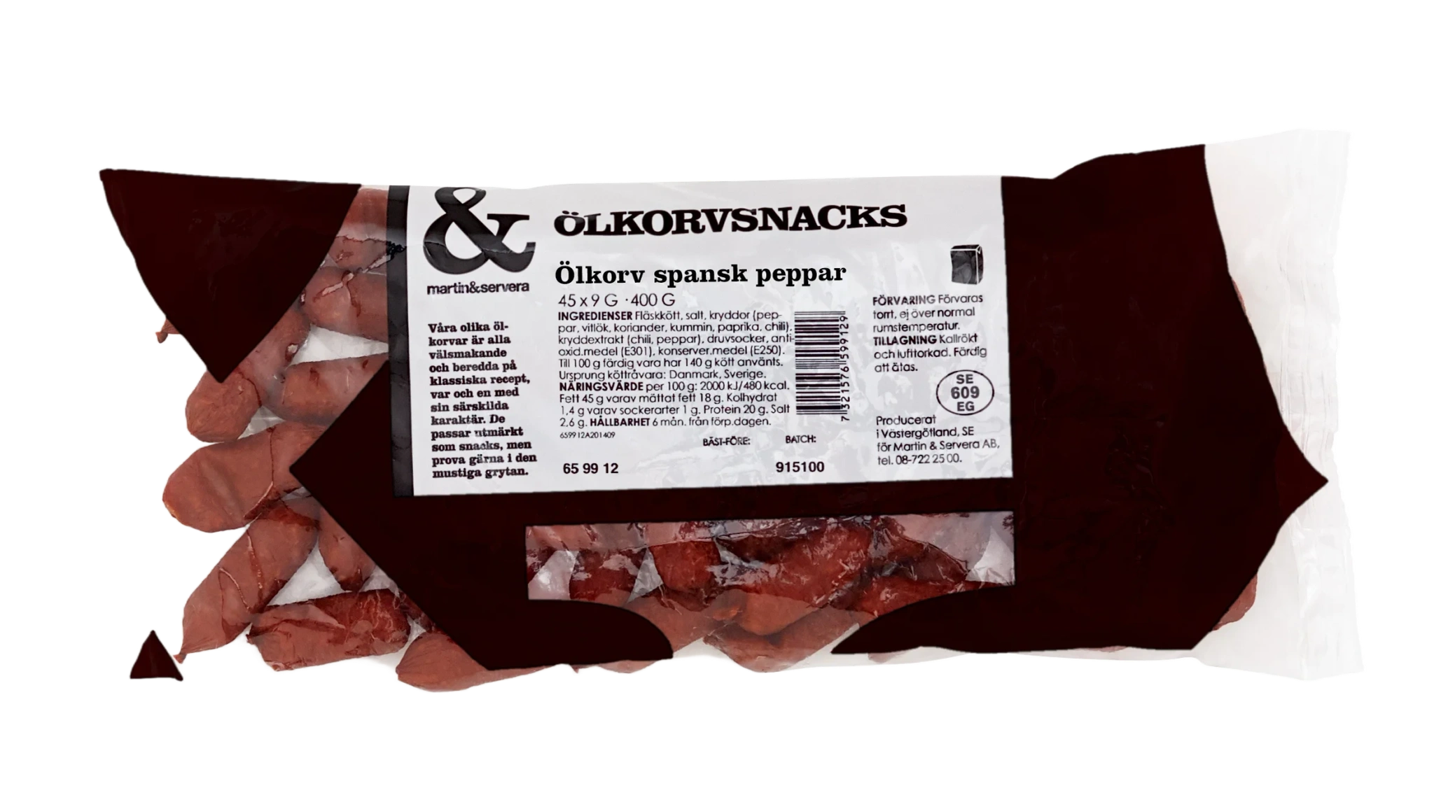 Ölkorv spansk peppar