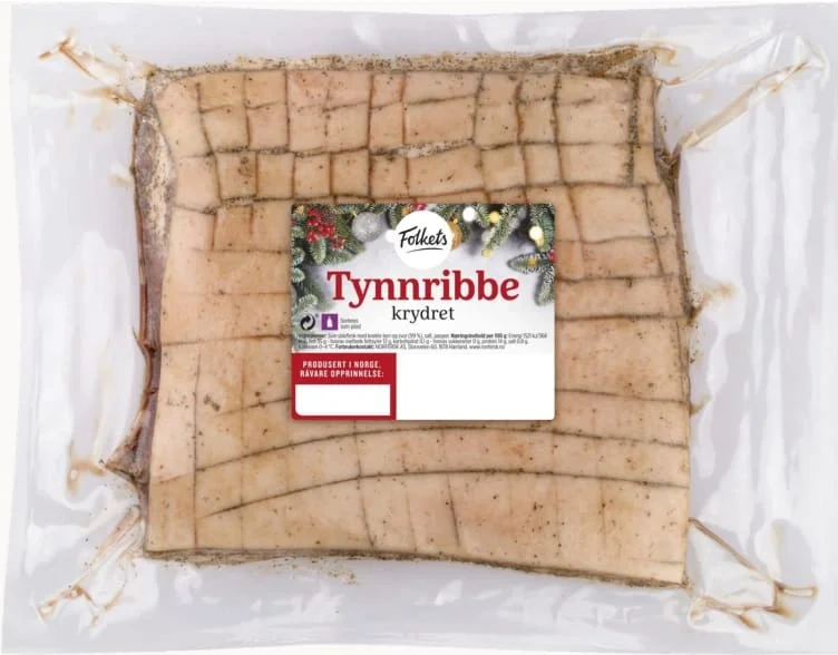 Svin Tynnribbe Krydret Ca3kg Folkets