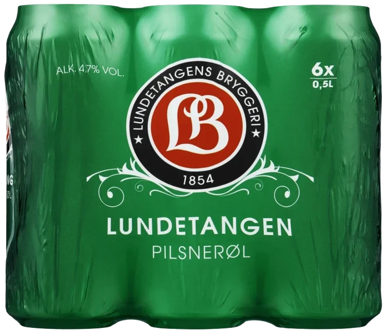 Lundetangen Pils 0,5lx6 boks