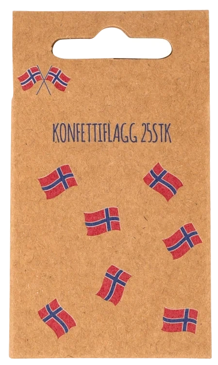 Konfettiflagg 17.Mai 25stk