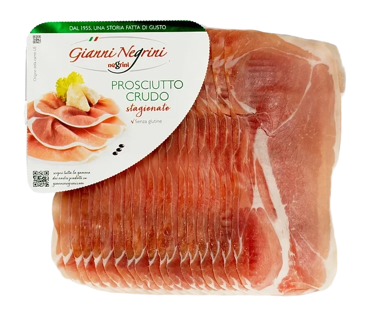 Prosciutto Crudo Skivet 500g Negrini
