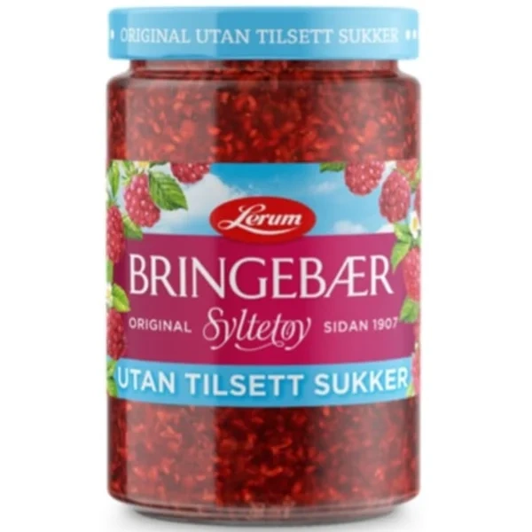 Bringebærsyltetøy Original Utan Tilsett Sukker 435g