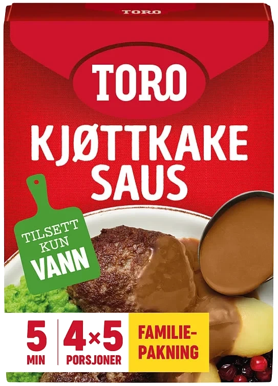 Kjøttkakesaus 4pk Toro