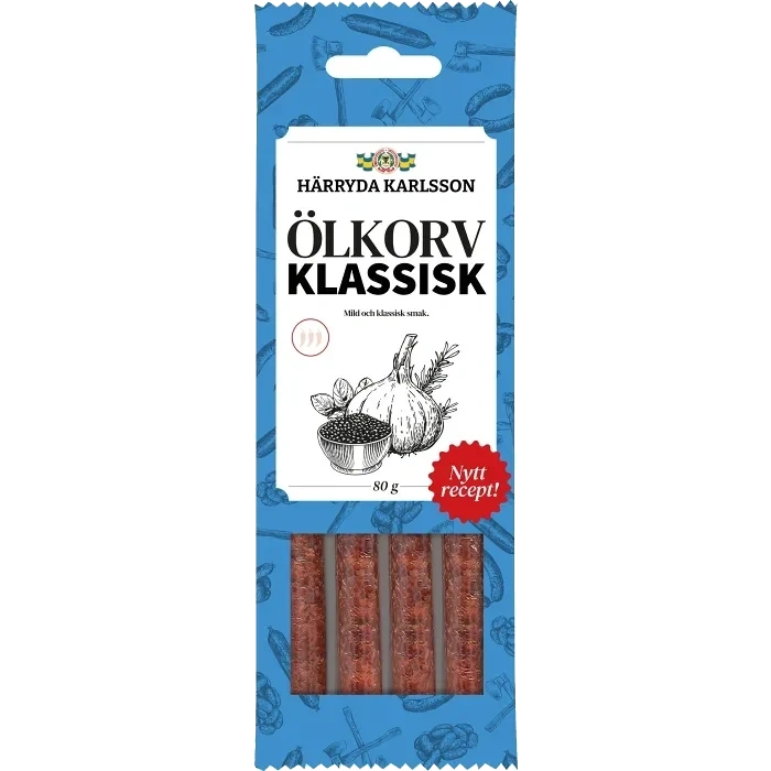 Ölkorv Klassisk 4-p 80g Härryda Karlsson