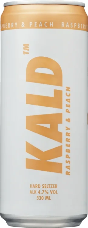 Kald Hard Seltzer Raspberry & Peach 330ml