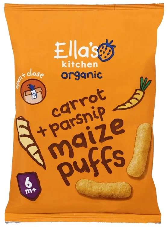Maispuffer Gulrot&Pastinakk Økol 20g Ellas