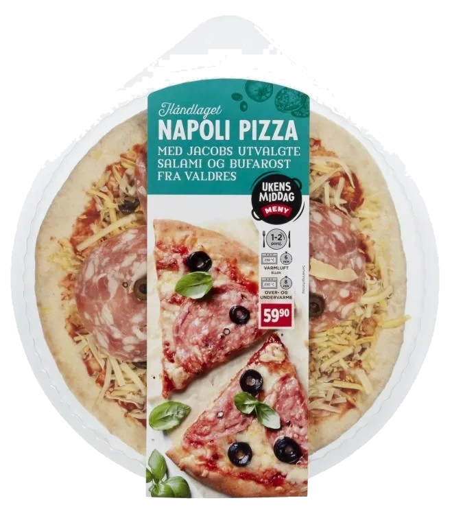 Pizza Salami Napoli&Bufarost 330g Meny