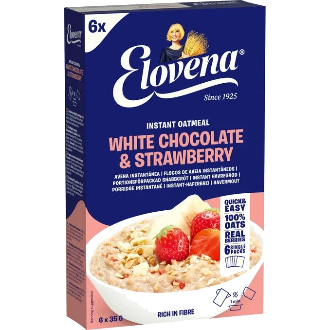 Snabbgröt Vit Choklad & Jordgubb