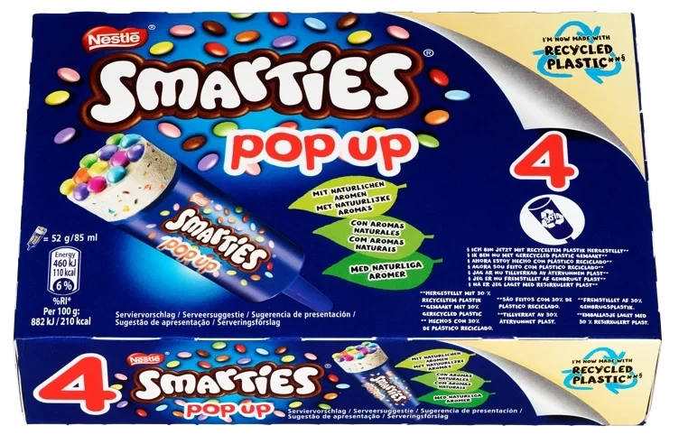Smarties Popup 4stk Mars