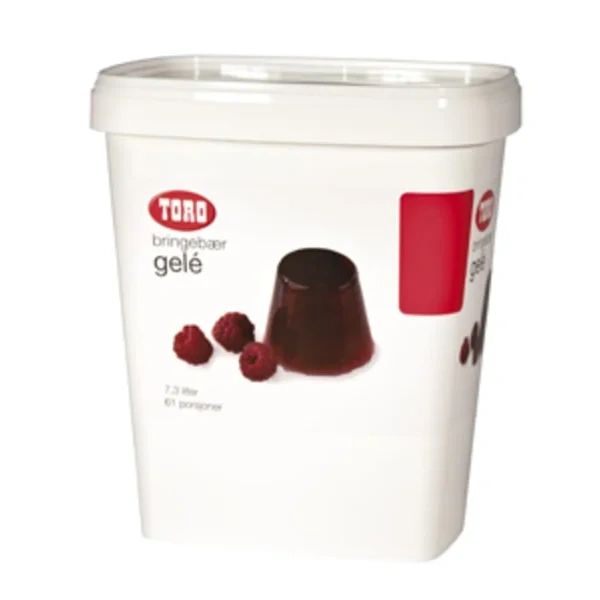 Bringebærgele 1,7 Kg Gir 7,3 Liter