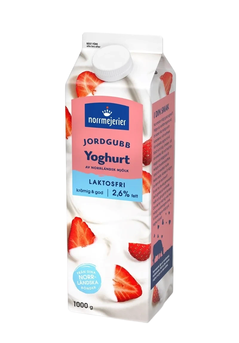 Norrmejerier Fruktyoghurt 2.6% Laktosfri Jordgubb