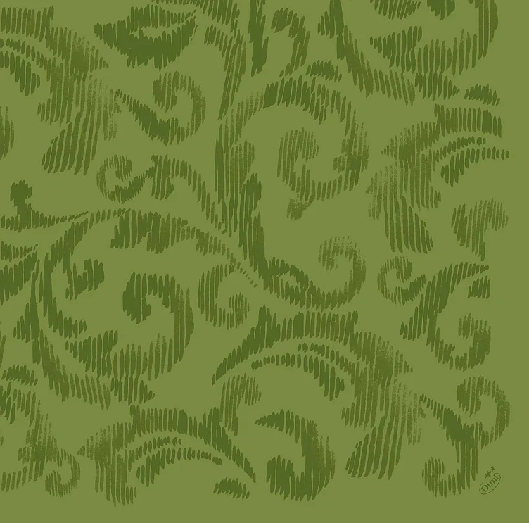 Serviett dunilin 40cm saphira leaf green   45stk