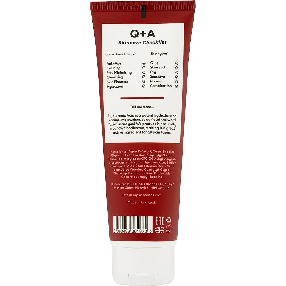 Q+A Hyaluronic Acid Gel Cleanser