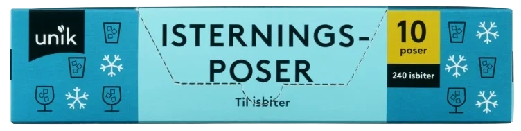 Isterningsposer 10stk Unik