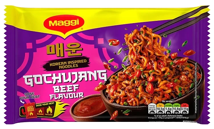 Maggi korean noodles gochujang beef  130g