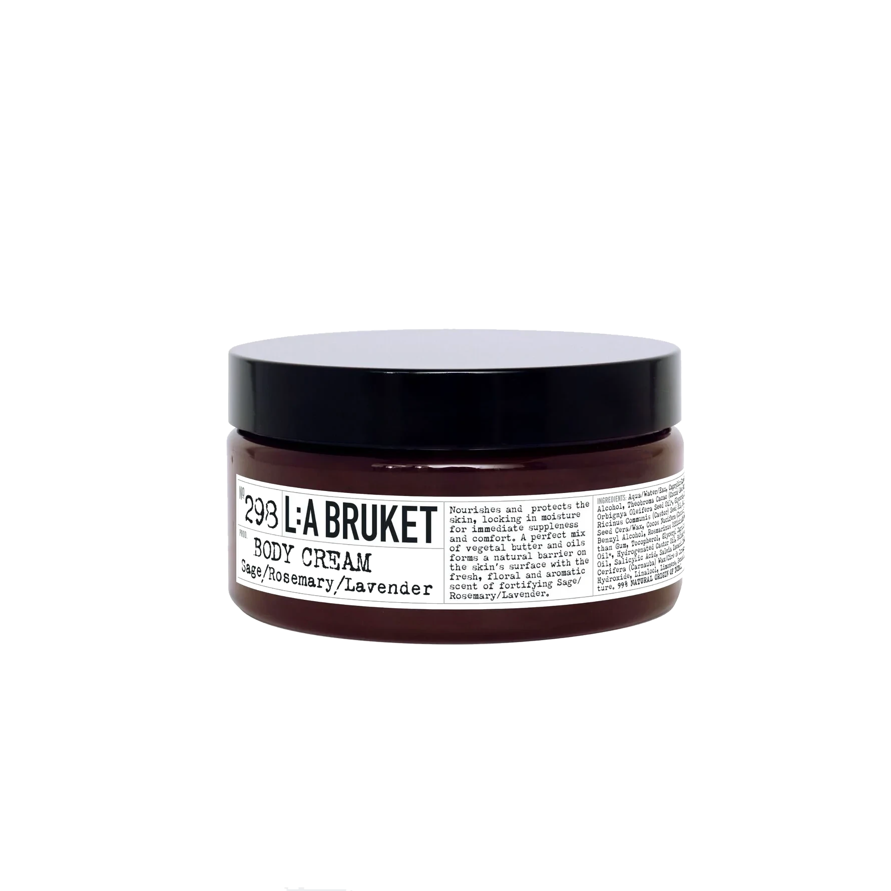 L:A BRUKET 298 Body Cream Sage/Rosemary/Lavender 350 g