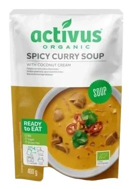Spicy Curry Soup 400g Økologisk/vegan/glutenfri