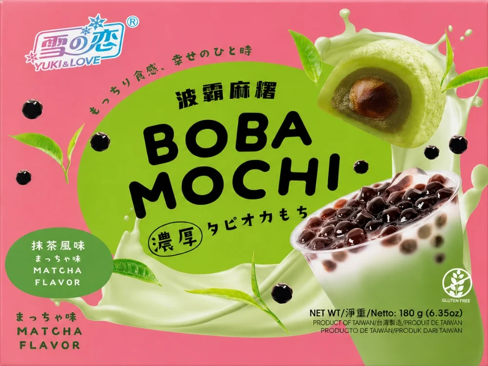 Yuki & Love Boba Mochi Matcha 180g