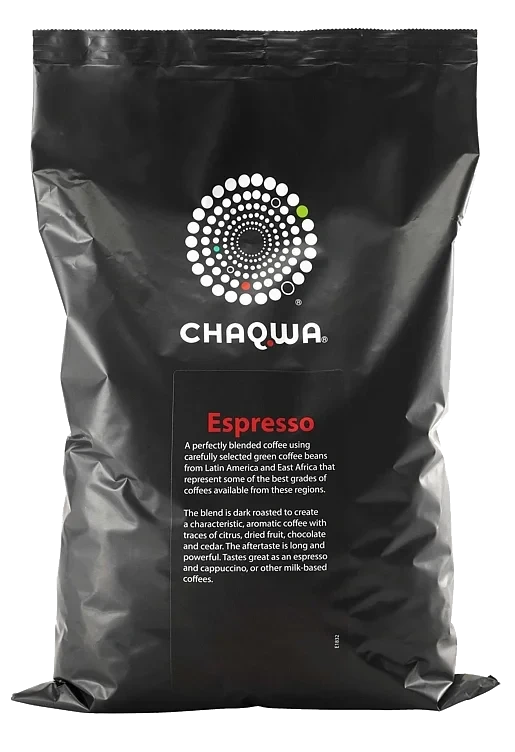 Chaqwa espresso hele bønner   6x1kg