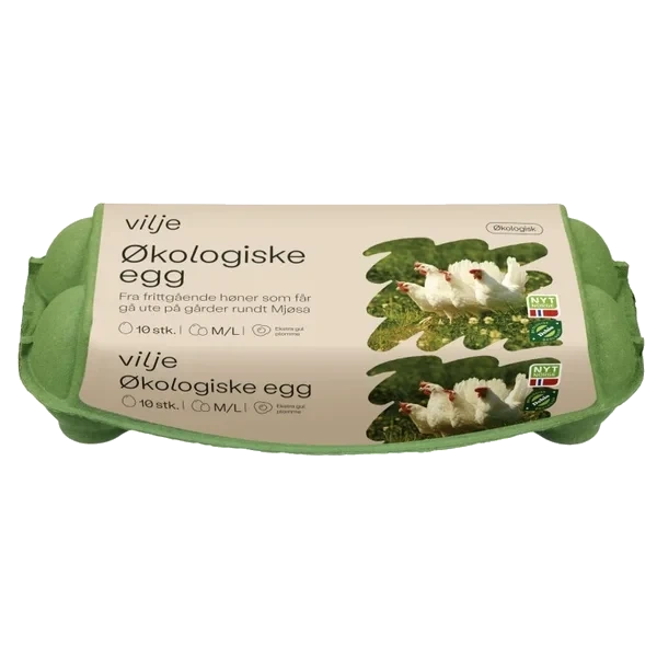 Egg m/L Økologiske 10stk Vilje