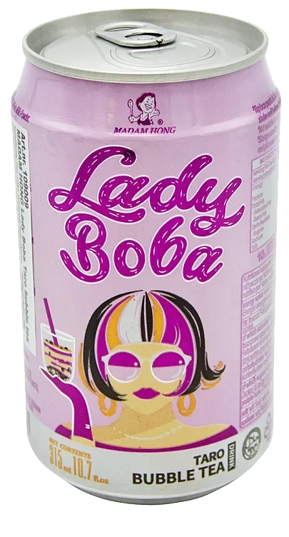 Lady Boba Taro Bubble Tea 315ml Madam Hong