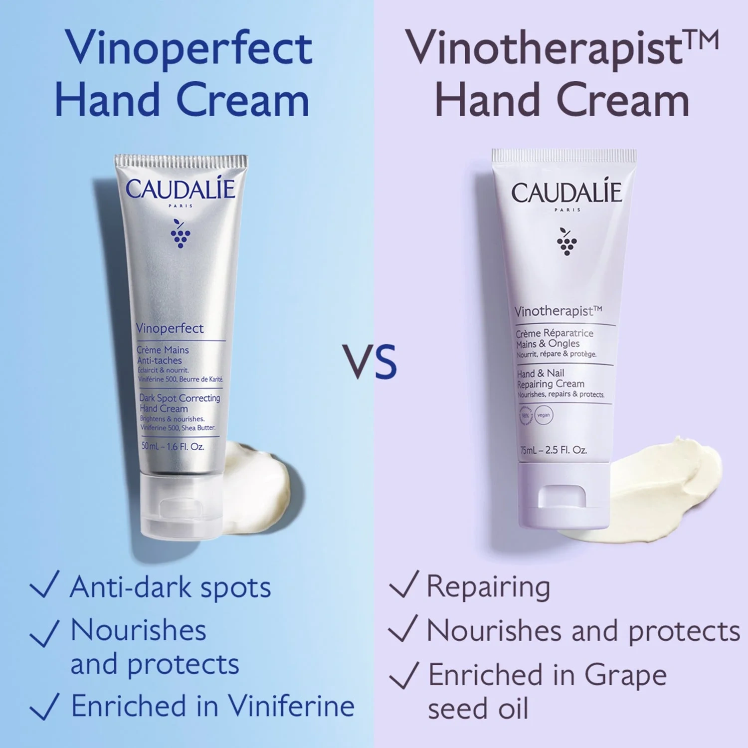 Caudalíe Vinoperfect Dark Spot Correcting Hand Cream 50 ml