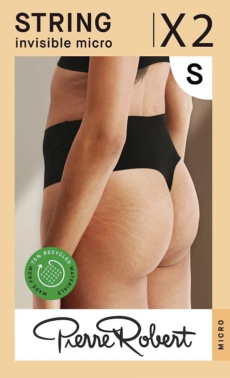 String Micro Black S 2stk Pierre Robert