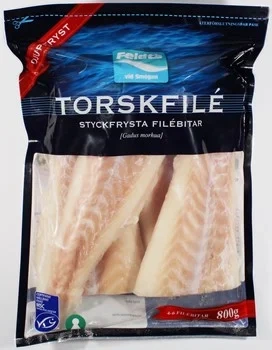 Feldts Torskfilé, benfri, styckfryst