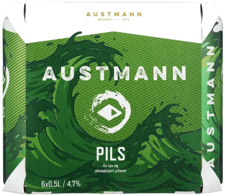 Austmann Pilsner 0,5lx6 boks