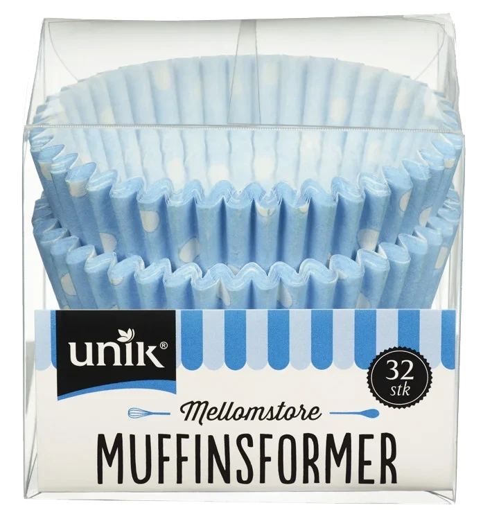 Muffinsformer Mellomstore 32stk Unik